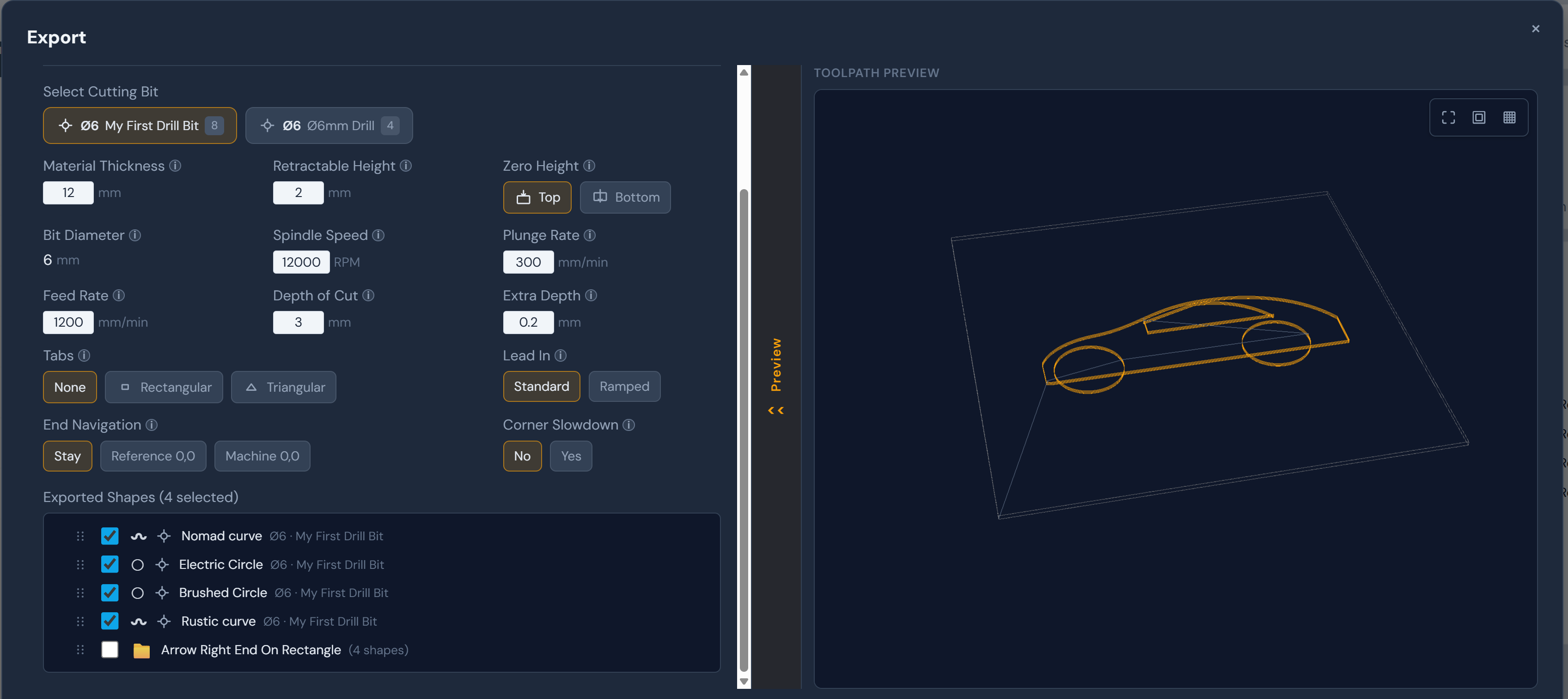 SketchPath — 2.5D drawing for CNC routers & laser cutters